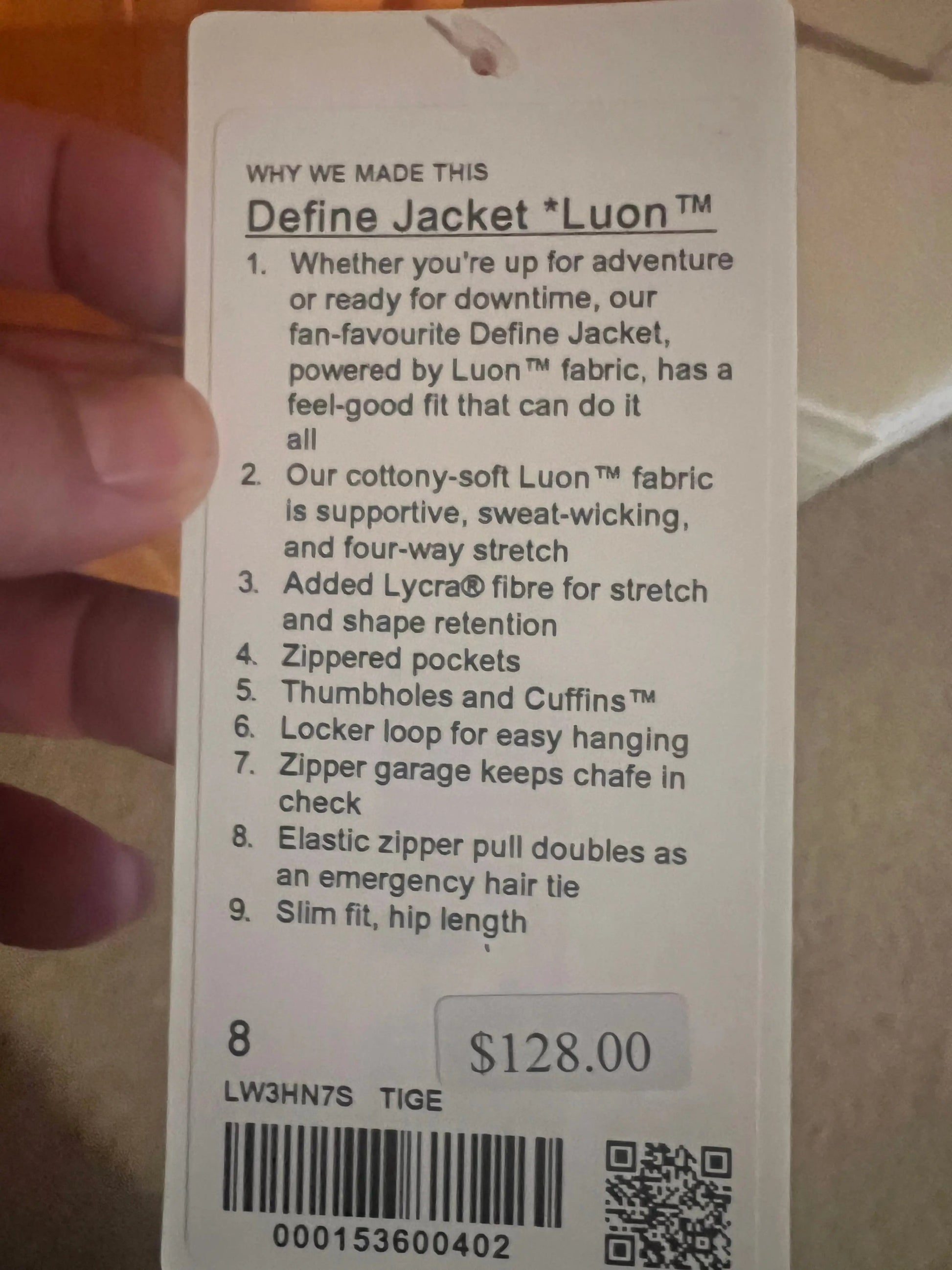 Lululemon Define Jacket - Women's size 8 Lululemon