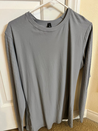 lululemon Grey SenseKnit Running Long Sleeve - Men's XL Lululemon