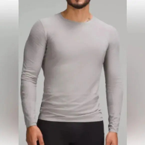 lululemon Grey SenseKnit Running Long Sleeve - Men's XL Lululemon