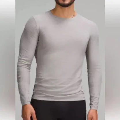 lululemon Grey SenseKnit Running Long Sleeve - Men's XL Lululemon